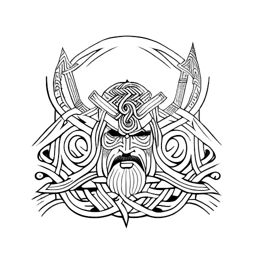 machado vikings tattoo design idea