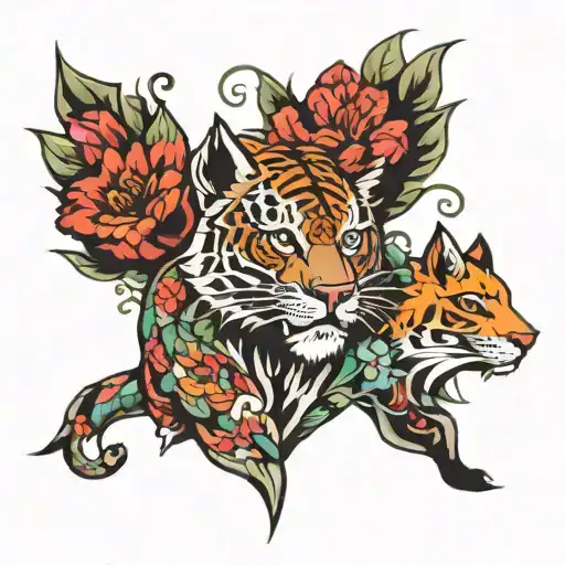 Concrete Jungle tattoo design idea