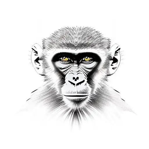 monkey super heroe tattoo design idea