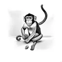 monkey super heroe tattoo design idea