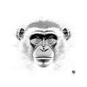 monkey super heroe tattoo design idea