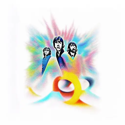 beatles scubadiving tattoo design idea