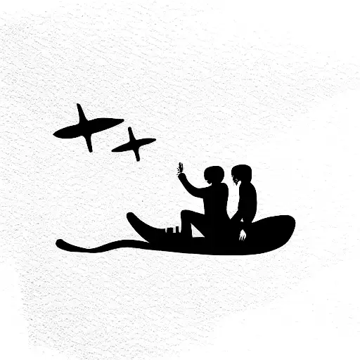 beatles scubadiving tattoo design idea