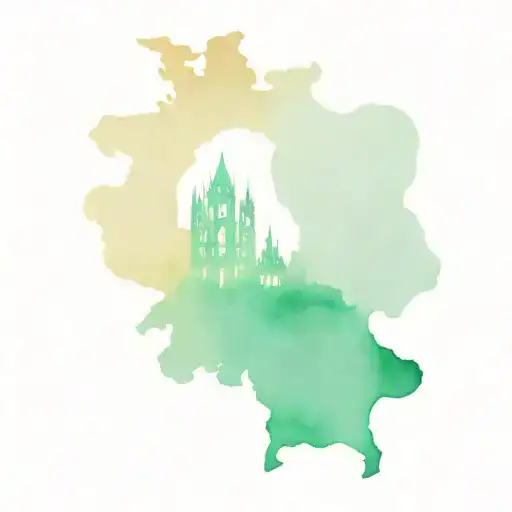 Germany travel memory tattoo design idea