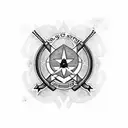 us army special forces  tattoo design idea