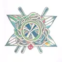 3 nails cross tattoo design idea