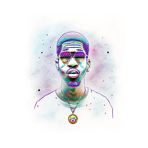 man on the moon 3 kid Cudi tattoo design idea