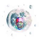 man on the moon 3 kid Cudi tattoo design idea
