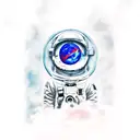 man on the moon 3 kid Cudi tattoo design idea
