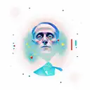 man on the moon 3 tattoo design idea