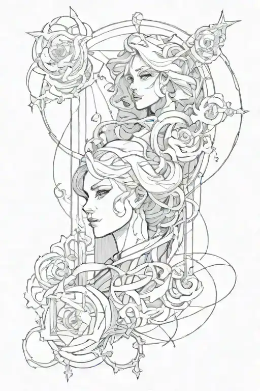 fate has a sense of humor tattoo design idea