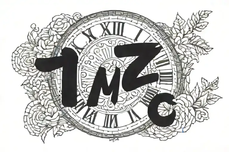 roman numeral dates and bible scripture tattoo design idea