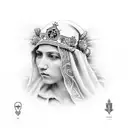 virgen del roció  tattoo design idea