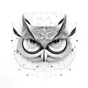 orca and owl tattoo design idea