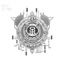 An abacus with game symbols as beads tattoo design idea