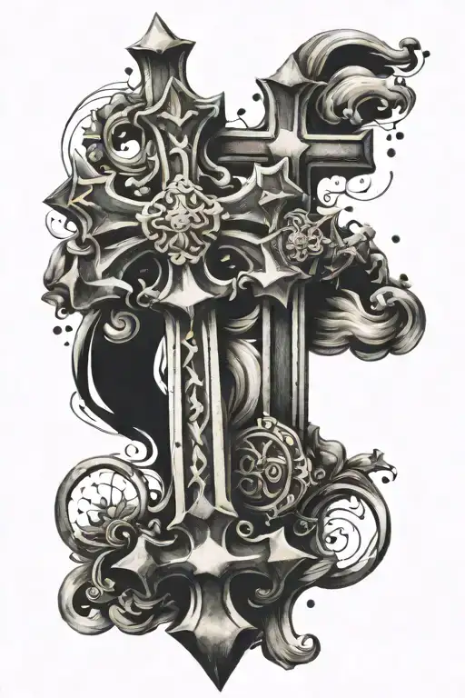 3 amsterdam crosses tattoo design idea