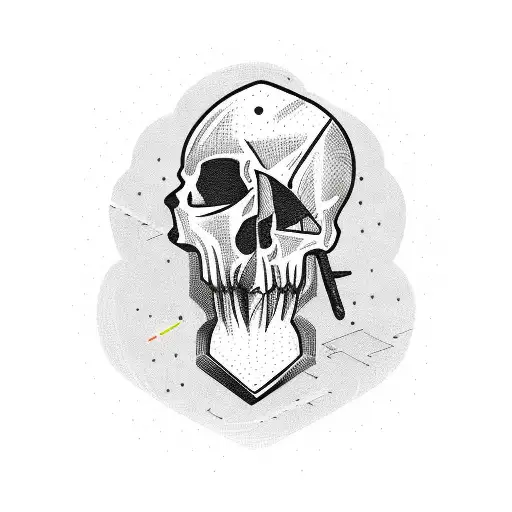 a book with an axe tattoo design idea