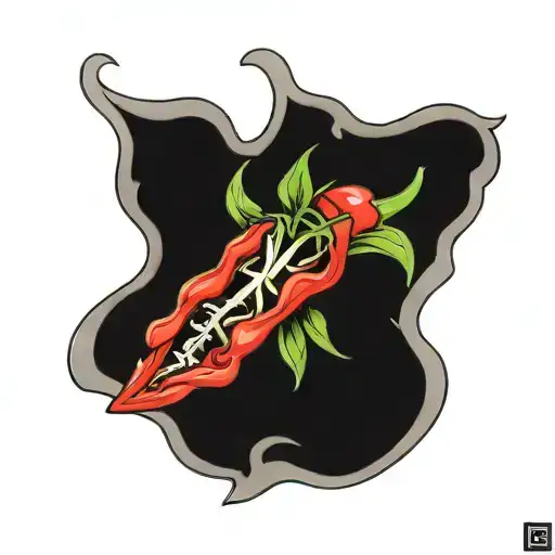 red hot chilli peppers atheist  tattoo design idea