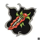 red hot chilli peppers atheist  tattoo design idea