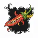 red hot chilli peppers atheist  tattoo design idea