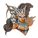 ahsoka tano tattoo design idea