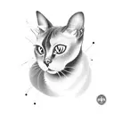 siamese cat  tattoo design idea