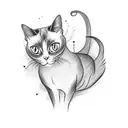 siamese cat  tattoo design idea