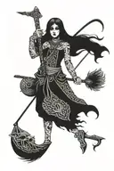 charon boatman tattoo design idea