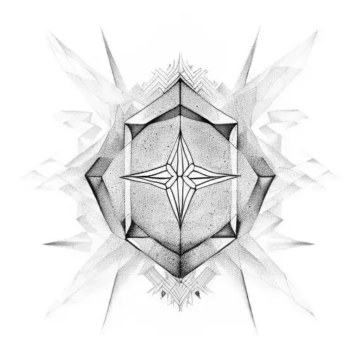 Incorporate elements from the album cover of 'Absolution' from muse into a minimalist tattoo design tattoo design idea