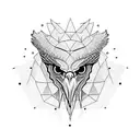 Eagle sitting on skull tattoo design idea