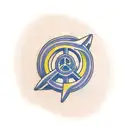 Spiral, Peace hand emoji tattoo design idea