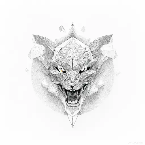 Diamond tattoo design idea