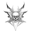 icarus falling tattoo design idea