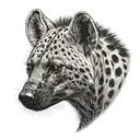hyena tattoo design idea