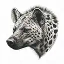 hyena tattoo design idea