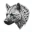 hyena tattoo design idea
