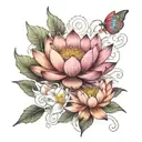 lotus spiritual awakening tattoo design idea