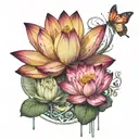 lotus spiritual awakening tattoo design idea