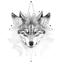 wolf, crows anda snake tattoo design idea