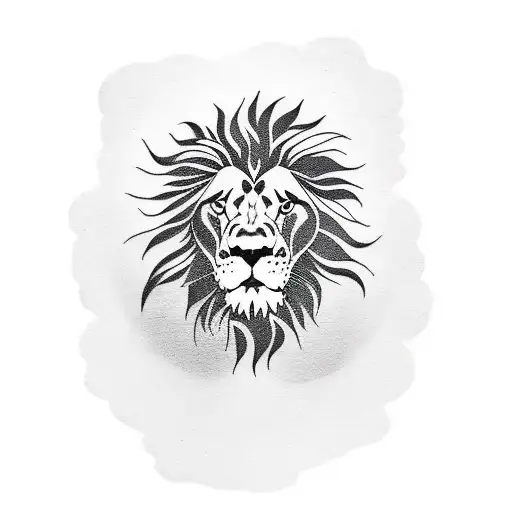 Lion full body tattoo design idea