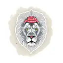Lion full body tattoo design idea