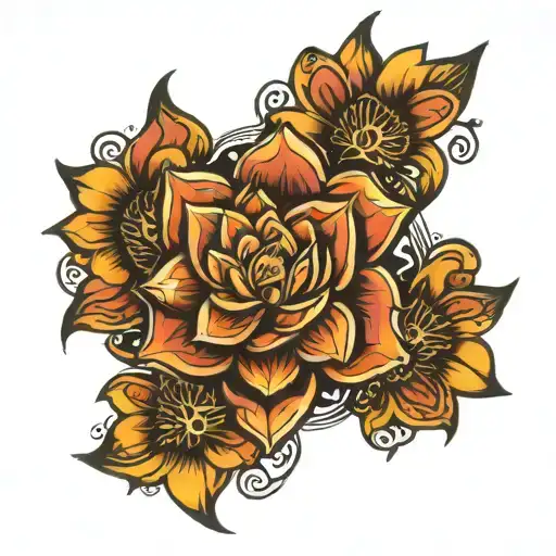 mandela style for leg sleeve tattoo design idea