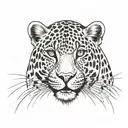 leopard print forming tattoo design idea