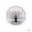 Tree of Life, moon, sun, hyper realistic, cymk color space, fine detail, photorealistic illustration  tattoo design idea