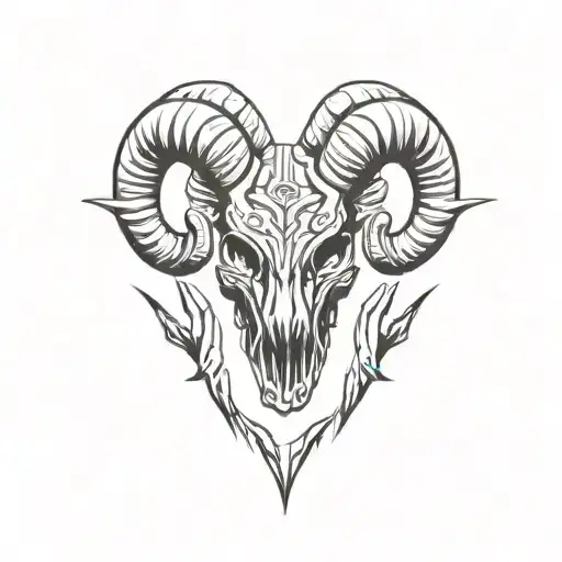 Far cry 3 Jason Brody tattoo ram skull tattoo design idea