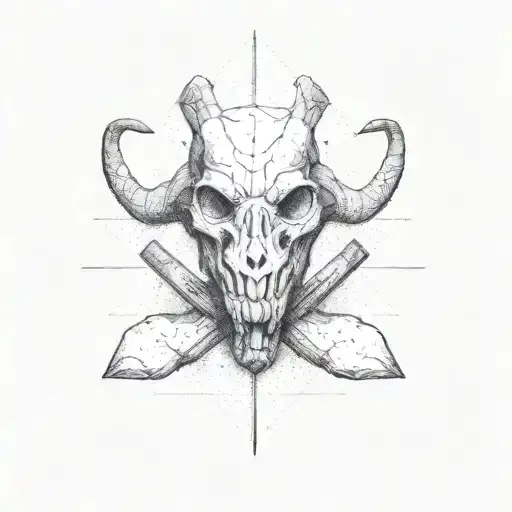 Far cry 3 Jason Brody tattoo ram skull tattoo design idea