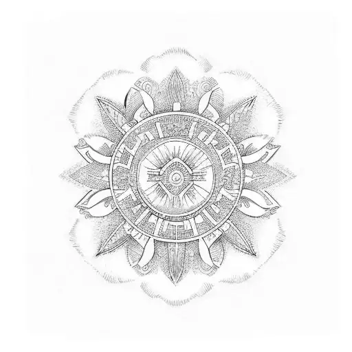 laurel wreaths tattoo design idea