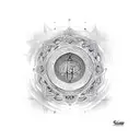 sawan with shani mantra tattoo design idea