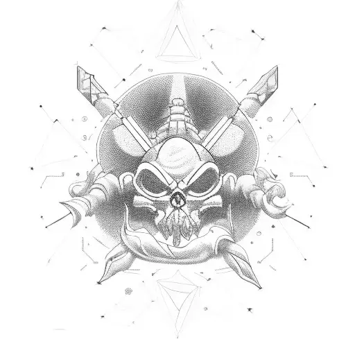 mental alchemy, darkness, quiet, simbology tattoo design idea