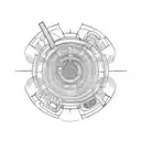 ultrassom industrial  tattoo design idea